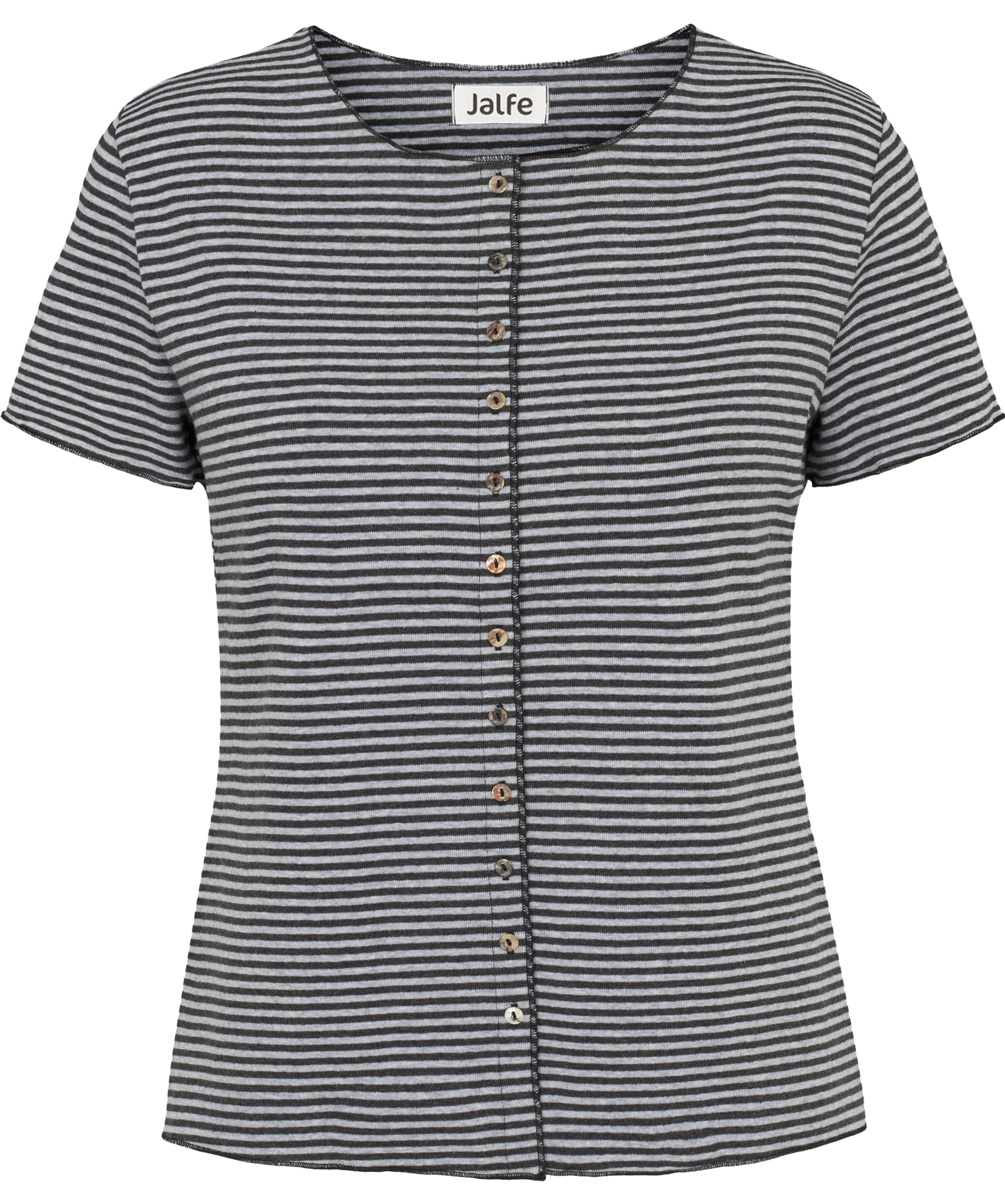 Button shirt s/s stripes organic cotton